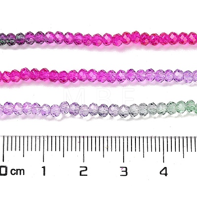 Transparent Painted Glass Beads Strands DGLA-A034-T2mm-A06-1