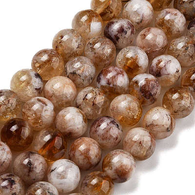 Natural Citrine Beads Strands G-P569-A01-03-1