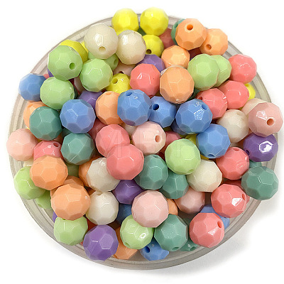 Opaque Acrylic Beads FIND-PW0024-06-1