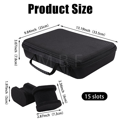 15-Slot EVA Watch Organizer Storage Boxes with Handles CON-WH0089-228-1