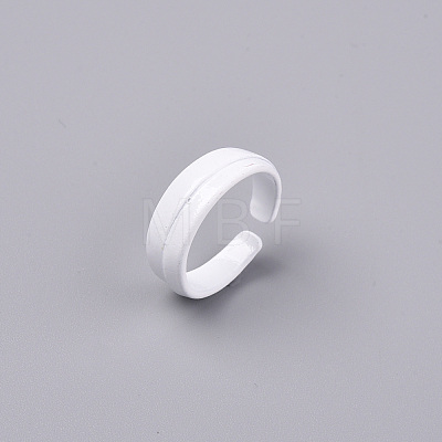 Spray Painted Alloy Cuff Rings RJEW-T011-28F-RS-1