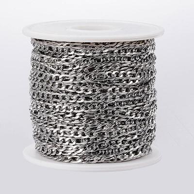 304 Stainless Steel Figaro Chains CHS-H009-13P-1