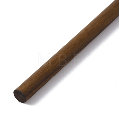 Waxed Round Wooden Sticks WOOD-WH0029-35A-1