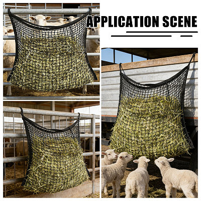 Polyester Feed Hay Mesh Bags ABAG-WH0048-98B-1