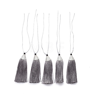 Nylon Tassels Big Pendant Decorations HJEW-G010-A12-1