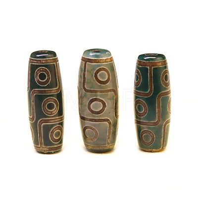 Tibetan Style dZi Beads TDZI-R002-02F-1