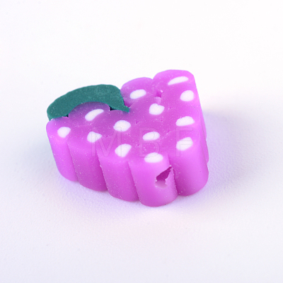 Fruit Handmade Polymer Clay Beads X-CLAY-R069-01-1