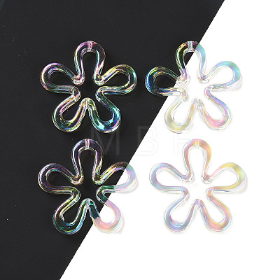 Plated UV Acrylic Beads TACR-S161-04-1