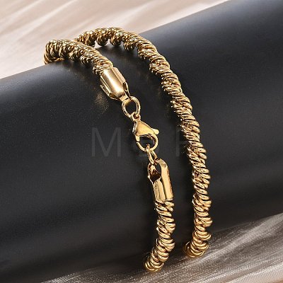 6MM 304 Stainless Steel Rope Chain Necklaces SA-CBA2696-04G-1
