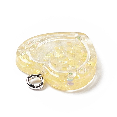 Transparent Resin Pendants RESI-C029-01A-1