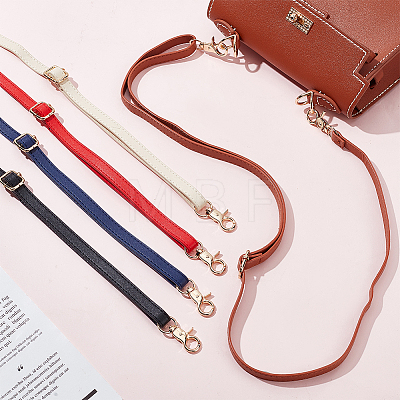 WADORN 5Pcs 5 Colors PU Imitation Leather Adjustable Bag Straps FIND-WR0009-77B-1