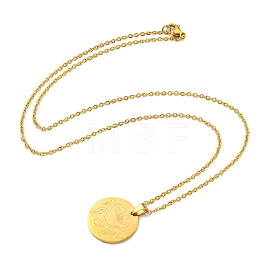 Constellation Pendant Necklaces NJEW-S422-04G-04-1