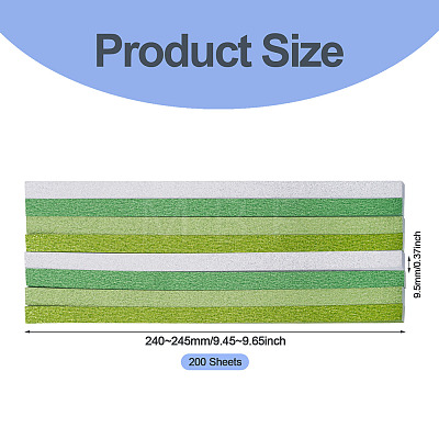 200 Sheets Lucky Star Glitter Powder Origami Paper DIY-TADJ0001-09A-1