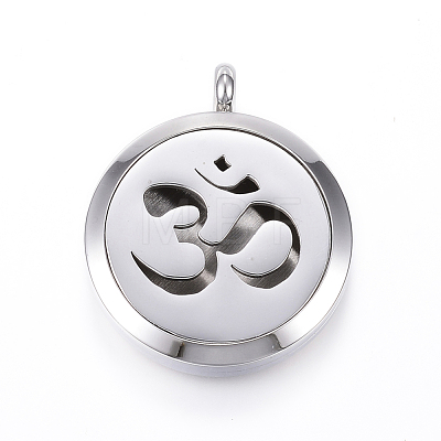 316 Surgical Stainless Steel Diffuser Locket Pendants STAS-P105-06A-1