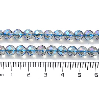 Electroplated Synthetic Quartz Crystal Beads Strands G-Z038-A02-01FR-1-1