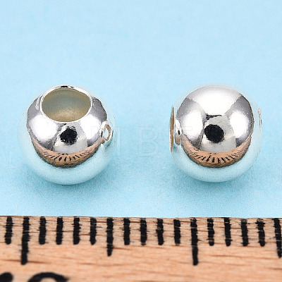 925 Sterling Silver Beads STER-S002-12A-6mm-1