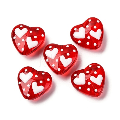 Glass Enamel Beads GLAA-Q125-01A-06-1