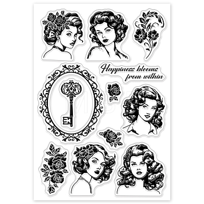 Custom PVC Plastic Clear Stamps DIY-WH0448-0551-1