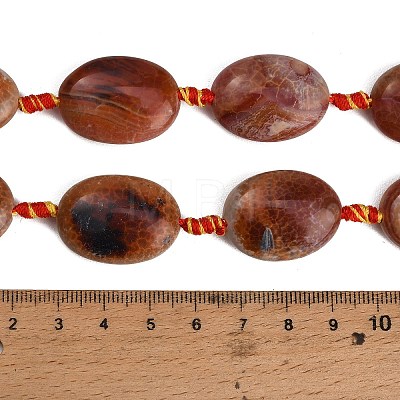 Natural Fire Crackle Agate Beads Strands GG-CBAE0EB-03A-1