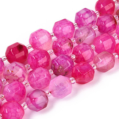 Natural Agate Beads Strands G-T131-82A-08-1