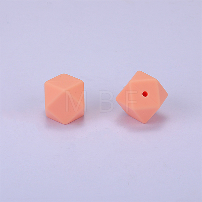 Hexagonal Silicone Beads SI-JX0020A-58-1