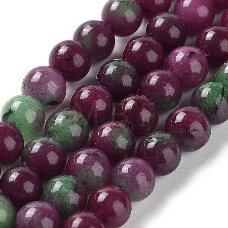 Dyed Natural Malaysia Jade Beads Strands G-G021-01A-05-1