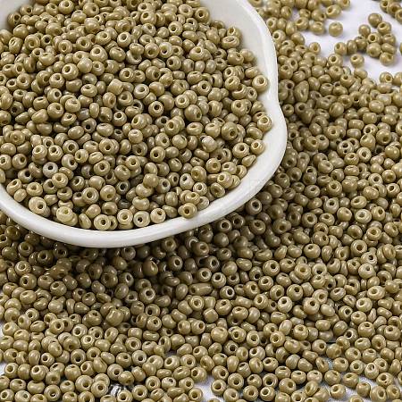 8/0 Baking Paint Glass Seed Beads SEED-M012-02A-50-1