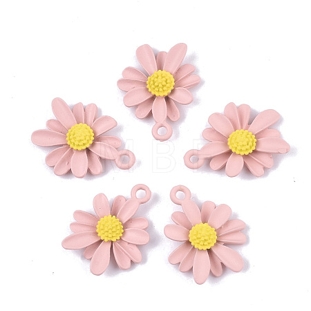 Spray Painted Alloy Pendants PALLOY-N0147-04C-1