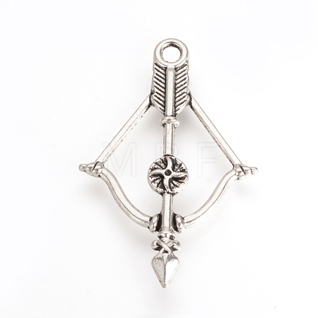 Tibetan Style Alloy Pendants X-TIBEP-Q064-130AS-RS-1