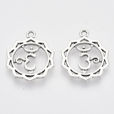 Tibetan Style Alloy Pendants LS-TIBEP-S319-049A-RS-1