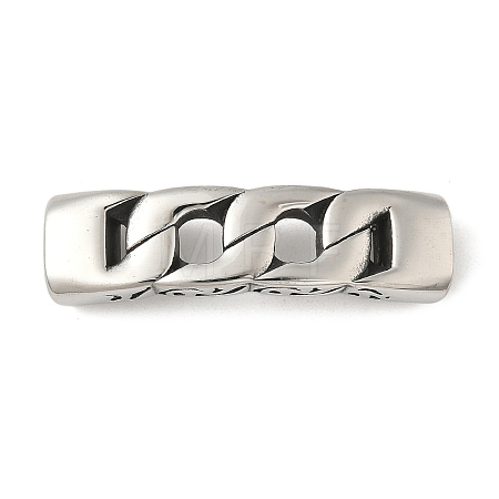 304 Stainless Steel Twisted Chain Connector Charms STAS-Z147-11AS-03-1