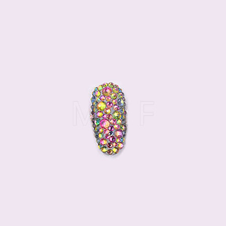Glass Rhinestone Flat Back Cabochons RGLA-S002-10SS-42-1