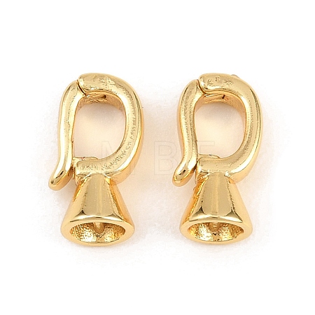 Brass Fold Over Clasps KK-H292-29G-1