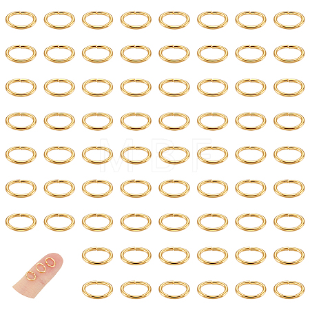 100Pcs 304 Stainless Steel Open Jump Rings STAS-UN0048-95-1