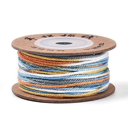 30M Segment Dyed Macrame Cotton Cord OCOR-T018-01I-1