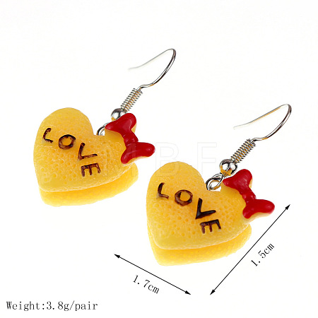 Food Theme Resin Dangle Earrings FS-WGC167F-22-1