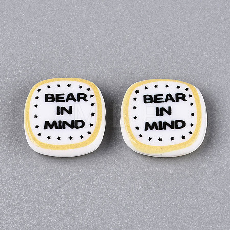 Printed Opaque Resin Beads RESI-N043-10A-1