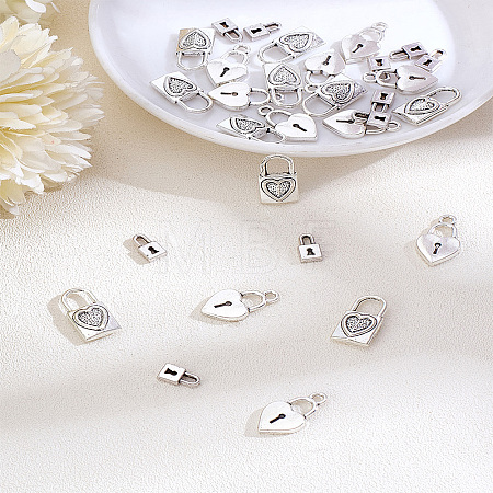 30Pcs 3 Styles Tibetan Style Alloy Charms TIBEP-LP0001-22-1