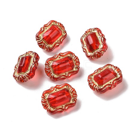 Transparent Acrylic Beads X-OACR-E015-11-1