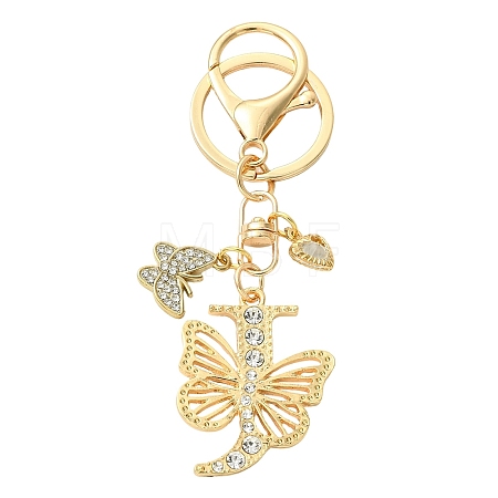 Alloy Rhinestone & Iron Keychain KEYC-YW00279-05-1