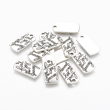 Tibetan Style Alloy Rectangle Pendants LS-TIBEP-Q043-049-RS-1