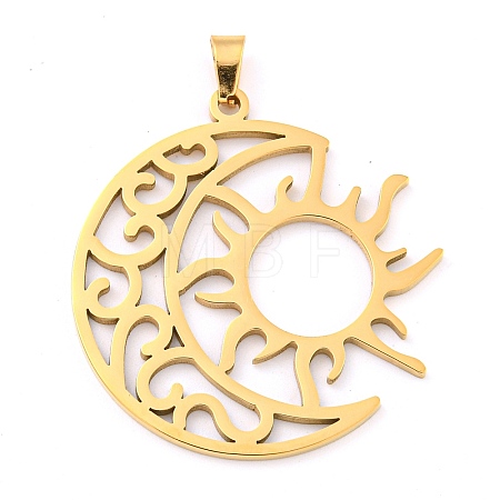 304 Stainless Steel Pendants STAS-Z076-19G-1