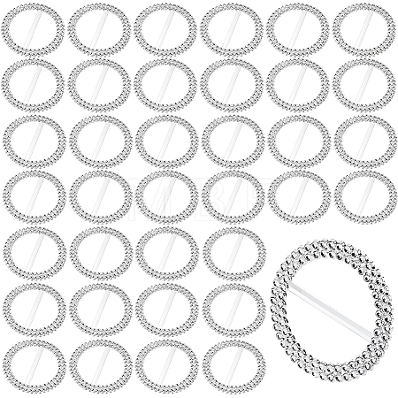 400Pcs Resin Ribbon Buckles RESI-WA0001-01-1