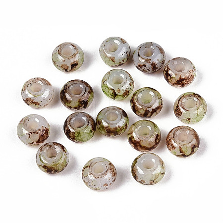 3/0 Baking Paint Glass Beads GLAA-G118-02E-1