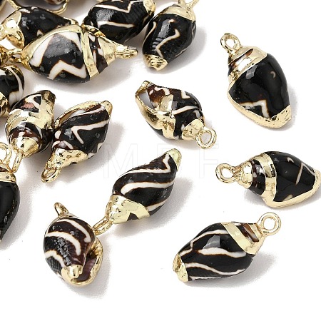 Brass & Natural Shell Pendants SH-CBA27C9-13-1
