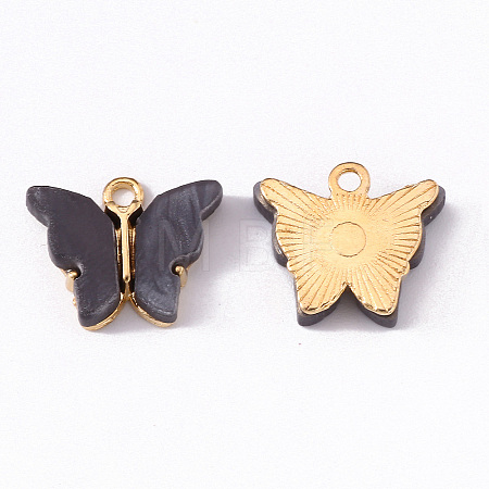 Alloy Acrylic Pendants LS-X-ENAM-R136-01J-1