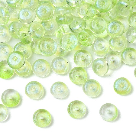 10G Electroplate Transparent Colours Rainbow Glass Seed Beads SEED-YW0003-04A-1