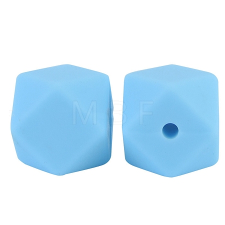 Octagon Food Grade Silicone Beads PW-WG43860-10-1