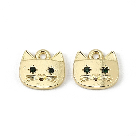 Alloy Micro Pave Sea Green Cubic Zirconia Pendants FIND-H024-15G-1