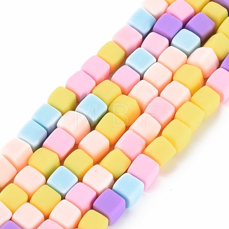 Handmade Polymer Clay Beads Strands CLAY-T020-09F-1